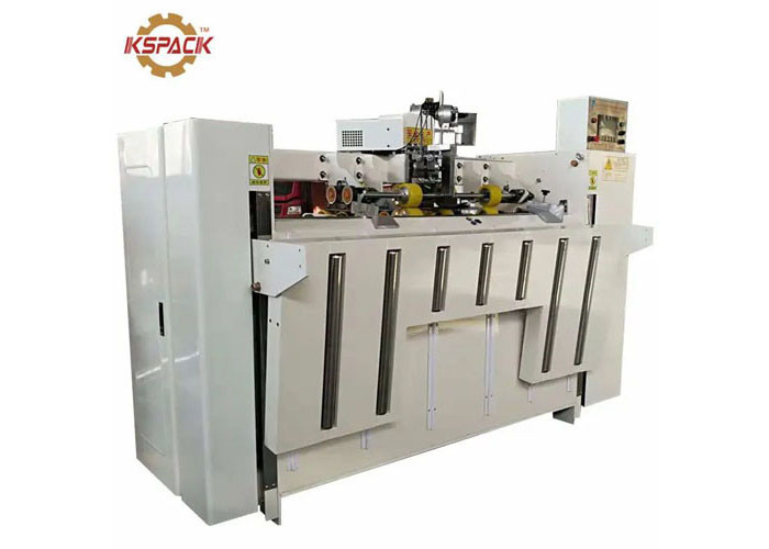 Semi Automatic Double Pieces Carton Box Stitching Machine 2500mm Size Box
