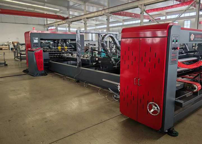 High Speed Fully Automatic Box Folder Gluer Machine Max Size 2130*1400MM